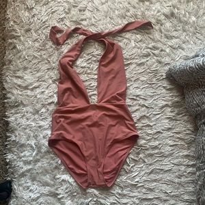 Aerie One-Piece Halter Swimsuit